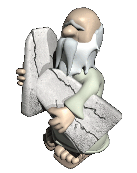 Moses Holding the Law of God